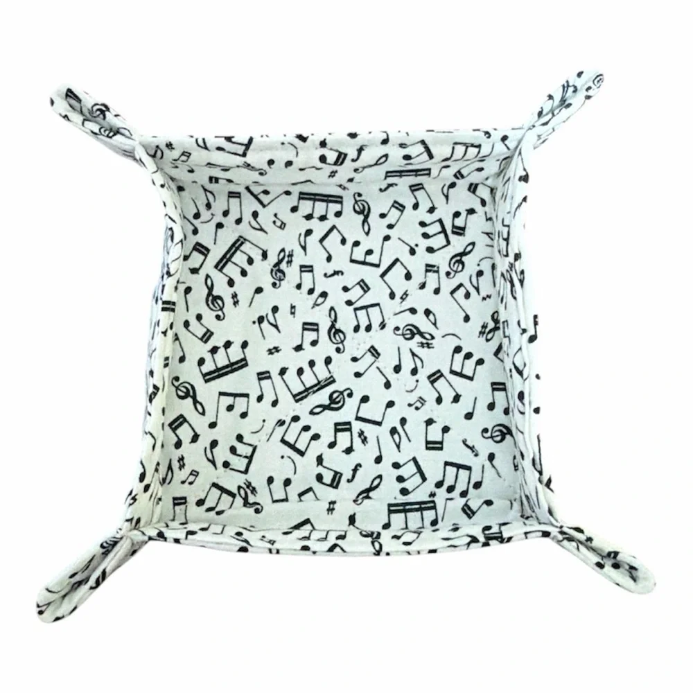 Musical Note Fabric Storage Trays set of 2